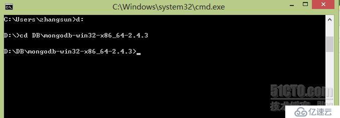 在window8初次安装MongoDB 