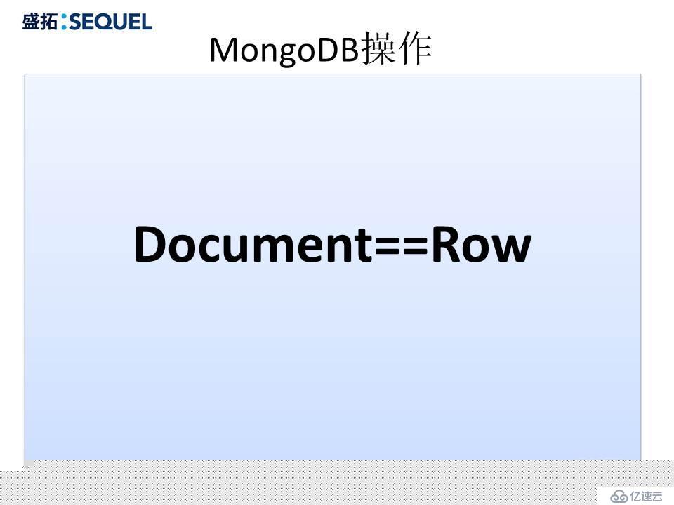 深入浅出MongoDB