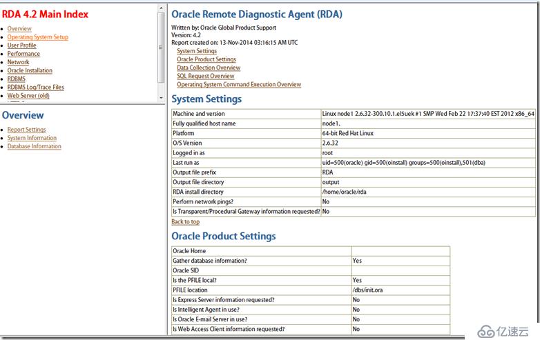 Oracle诊断工具RDA使用记录