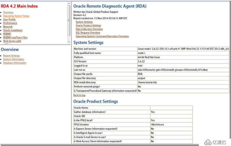 Oracle診斷工具RDA使用記錄