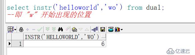 Oracle中的instr()函数