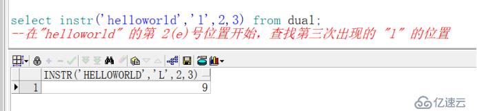 Oracle中的instr()函数