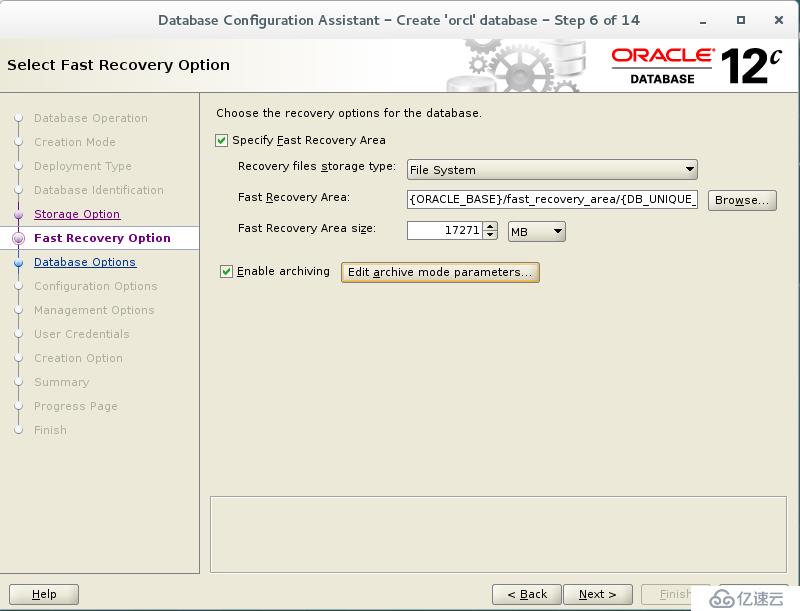 rhel7.2安裝oracle 12C