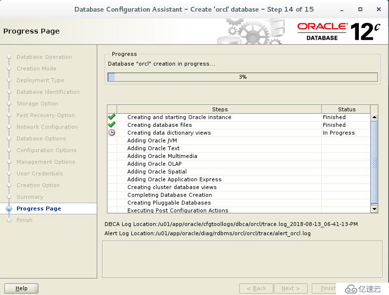 rhel7.2安裝oracle 12C