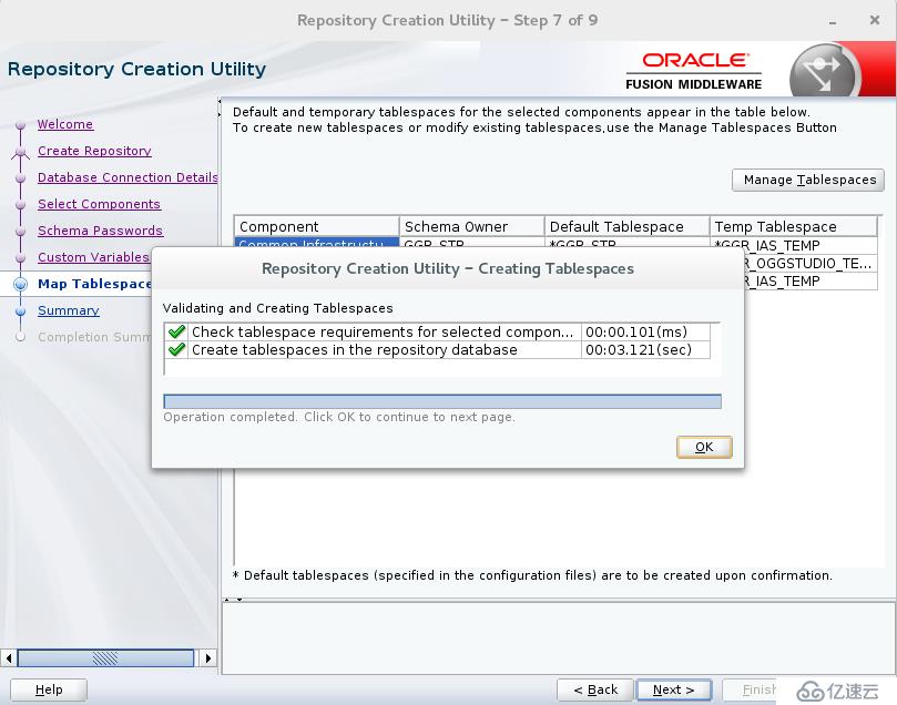 Oracle GoldenGate Studio 12.2.1.3安装-- RCU配置