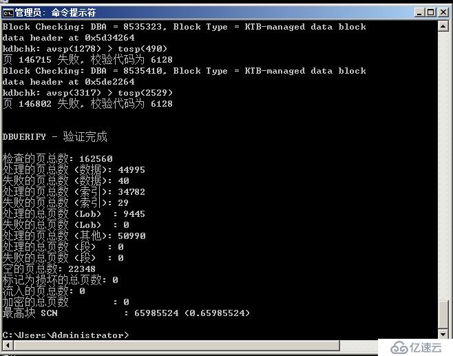 Oracle数据库文件坏块损坏的恢复方法