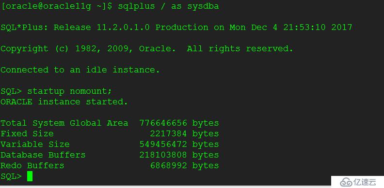 oracle 11g的启动和关闭