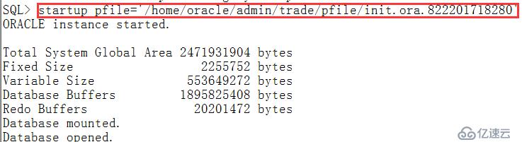 关于ORACLE实例启动报错的问题