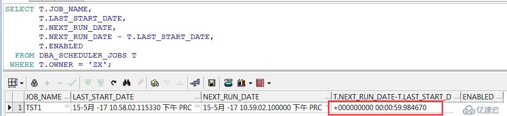 Oracle Scheduler中的repeat_interval怎么用