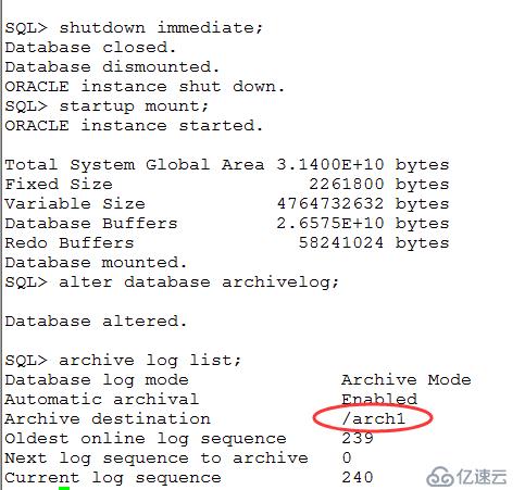 Oracle 11g RAC将归档从ASM修改到本地