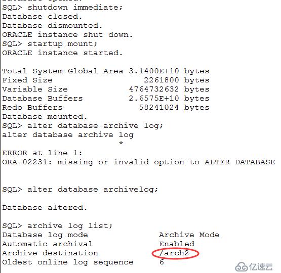 Oracle 11g RAC将归档从ASM修改到本地