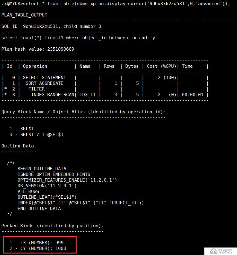 Oracle绑定变量窥探