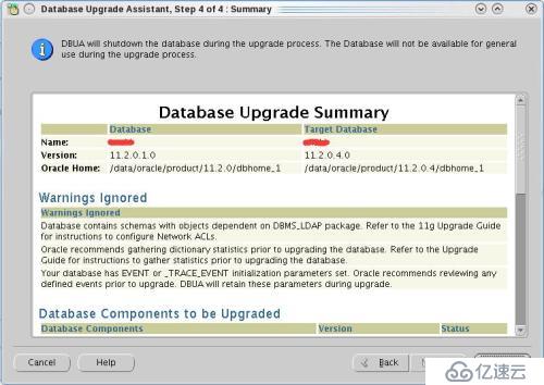 oracle 11.2.0.1升級(jí)至11.2.0.4