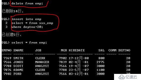 Oracle系列：（19）增删改数据