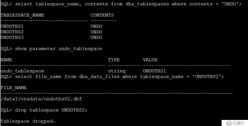 Oracle UNDO表空间的管理