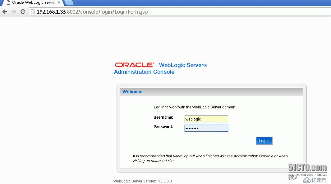 weblogic_server103.c的安装及配置