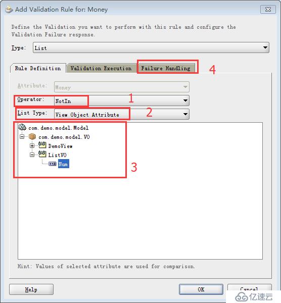 ORACLE ADF11g：EO List验证