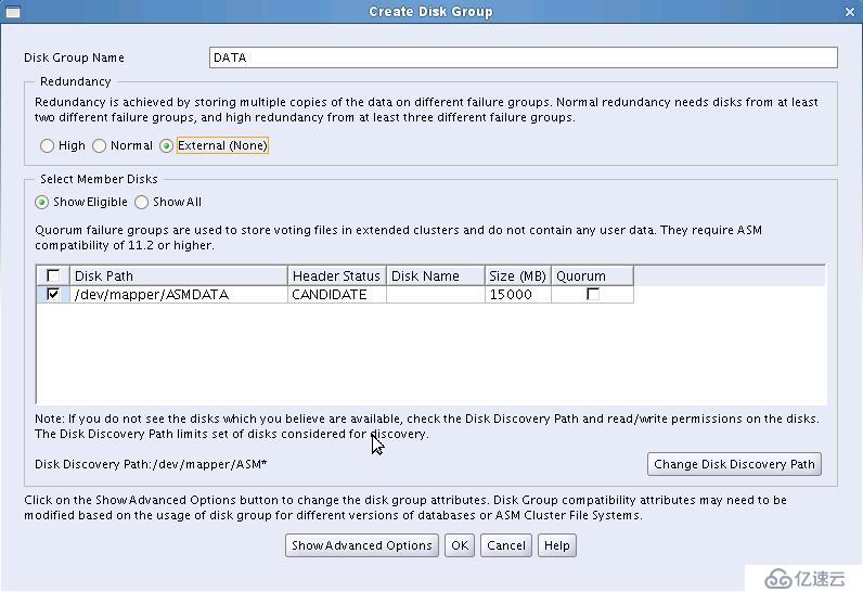 Installation Oracle11gR2 RAC---创建ASM磁盘组