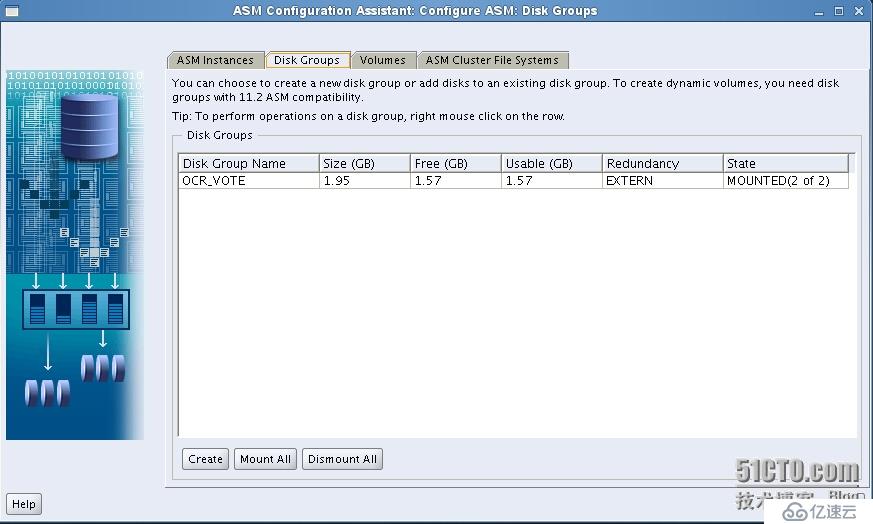 Installation Oracle11gR2 RAC One Node ----创建ASM磁盘组