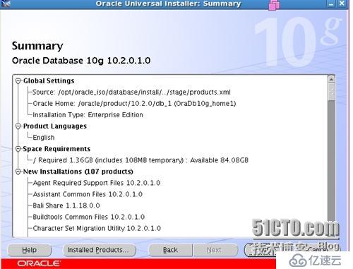 RHEL5.4下安装oracle10g release2