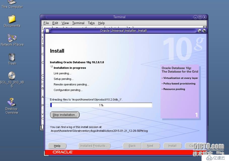 Solaris 10(x86)构建Oracle 10g RAC之--安装Oracle软件