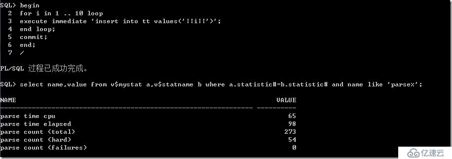 Oracle 10g中一個(gè)關(guān)于綁定變量和非綁定變量的測試對比