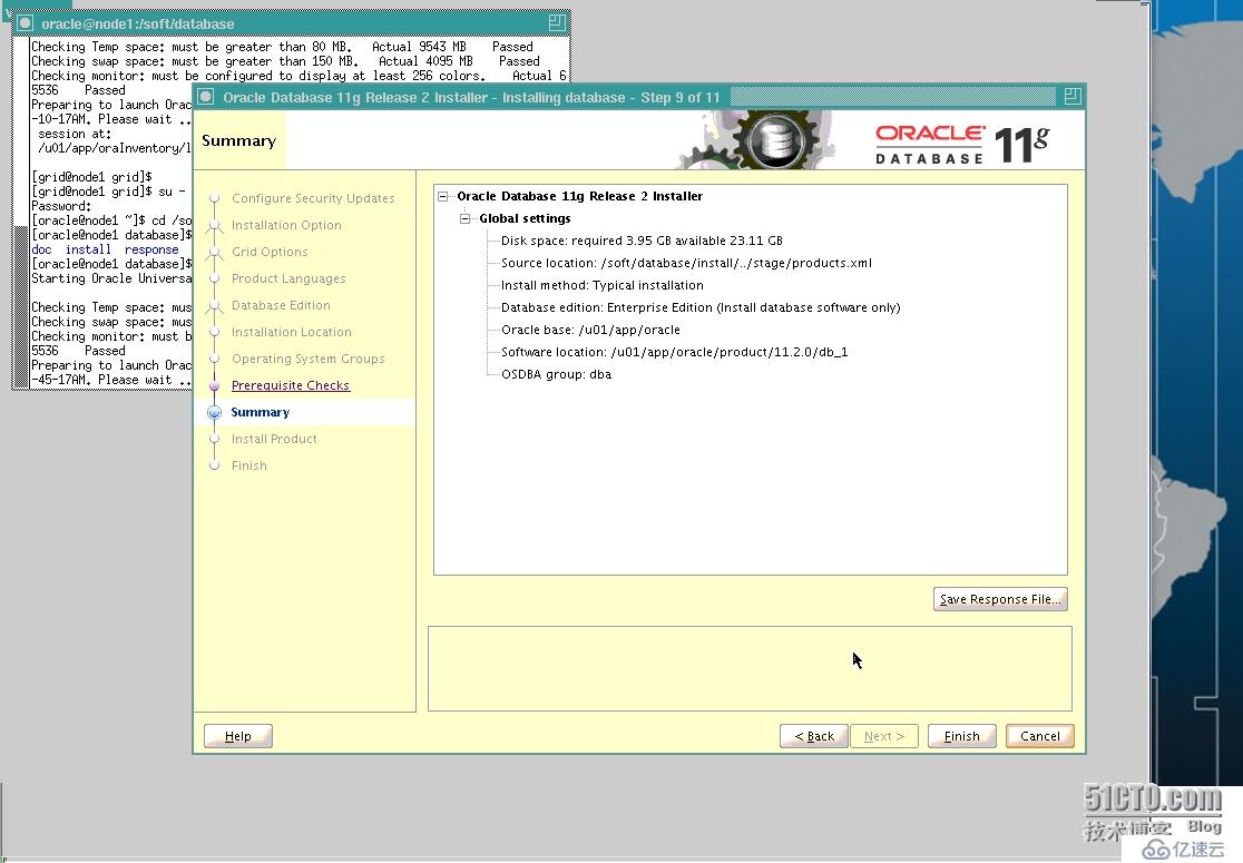 Oracle 11gR2构建RAC之（5）--安装Oracle并建库