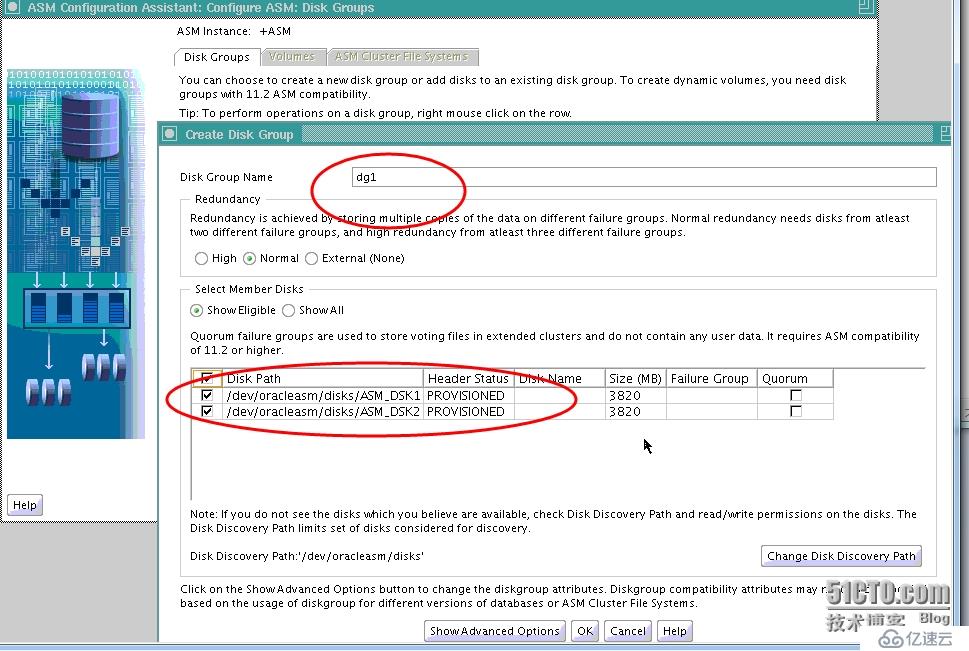 Oracle DataBase單實例使用ASM案例(2)--Oracle 11g之建庫