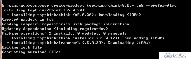 使用Composer安装ThinkPHP5