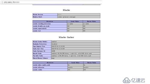 Centos7配置LAMP+xcache，rpm，php模塊