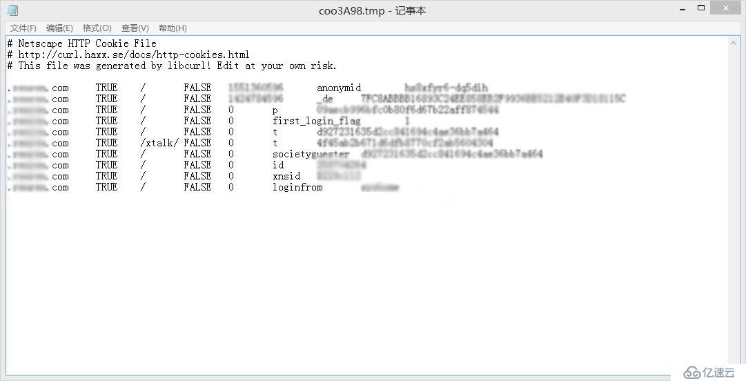PHP CURL获取cookies模拟登录的方法