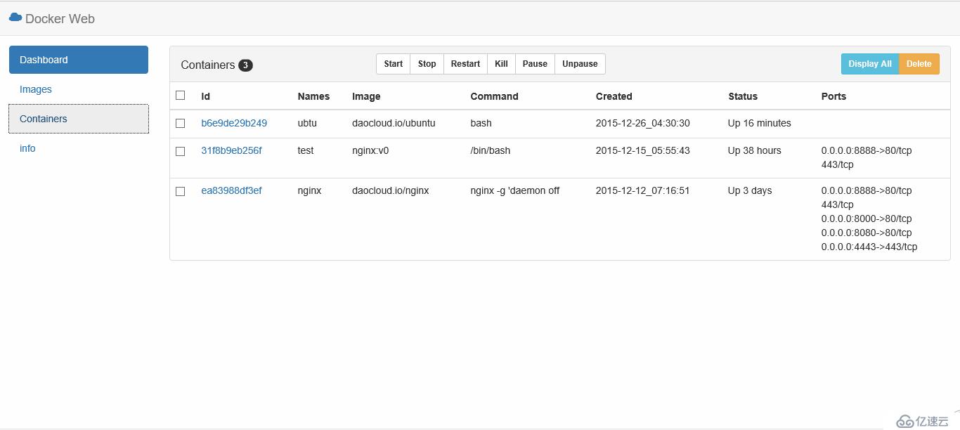 使用PHP开发的Docker前端web管理平台！