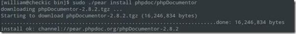 php一键环境包xammp 安装 phpDocumentor