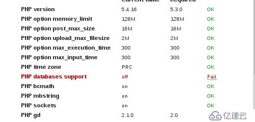 解决zabbix安装出现php databases support off，报错