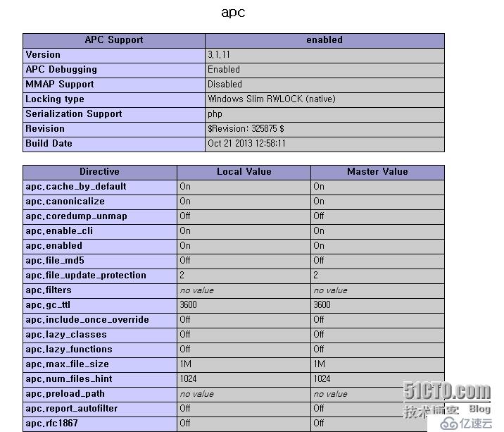 PHP OPCode缓存:Window下安装APC