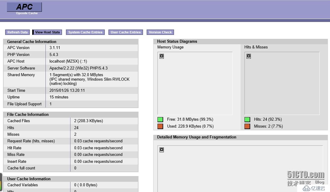 PHP OPCode缓存:Window下安装APC