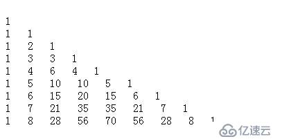 php趣味编程 - php 打印杨辉三角