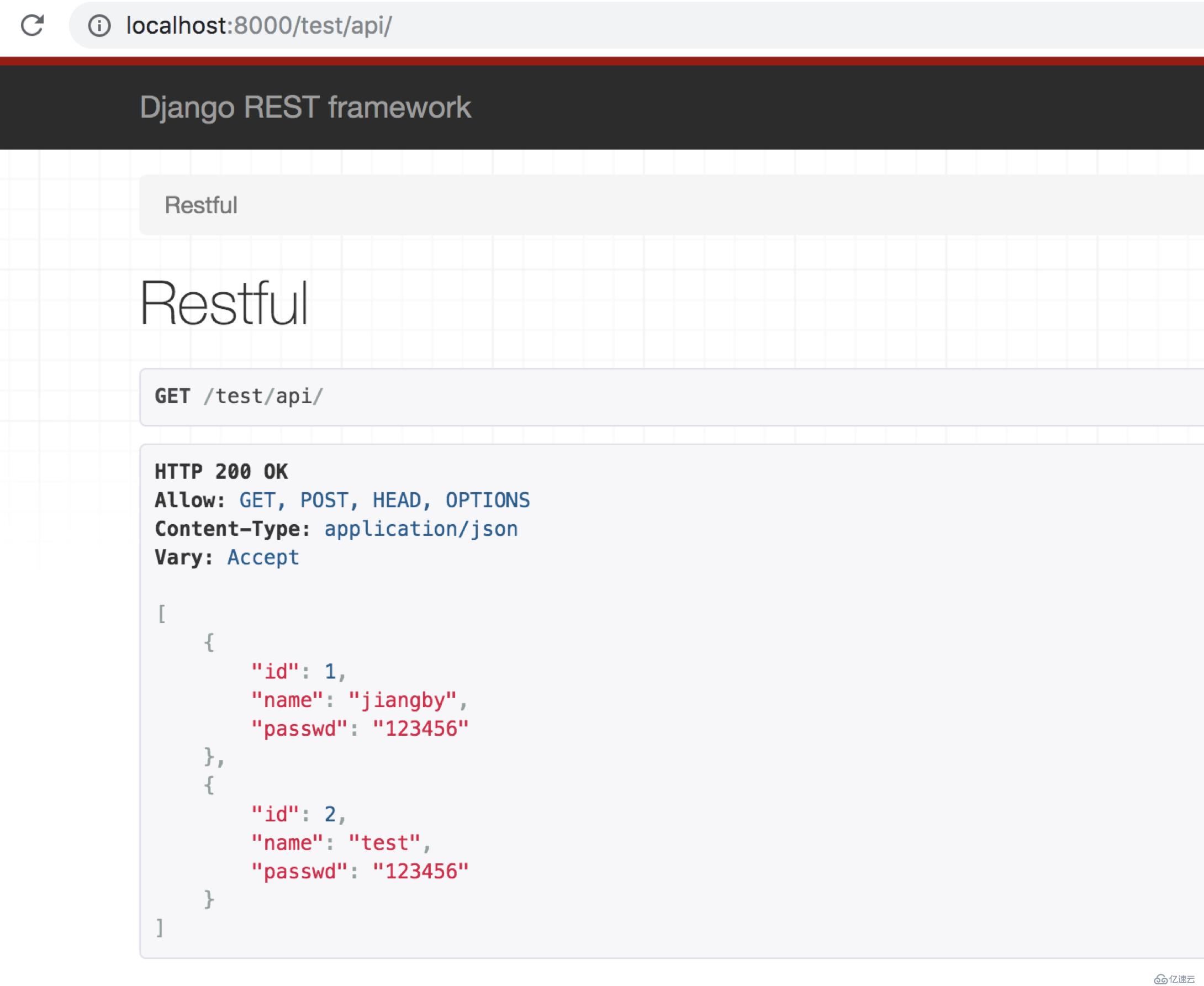 Django REST framework