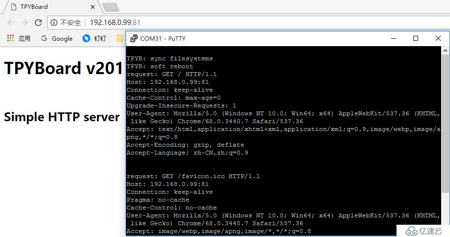 MicroPython TPYBoard v201 简单的web服务器实现过程