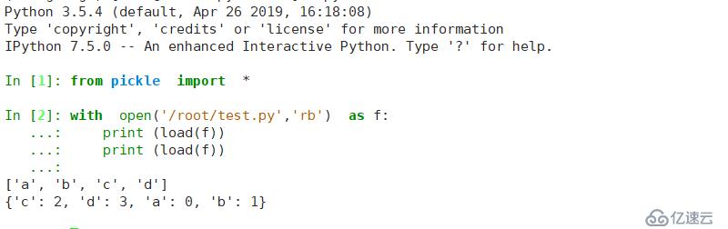 python 序列化和反序列化