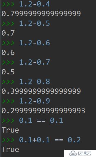 python浮点数陷阱