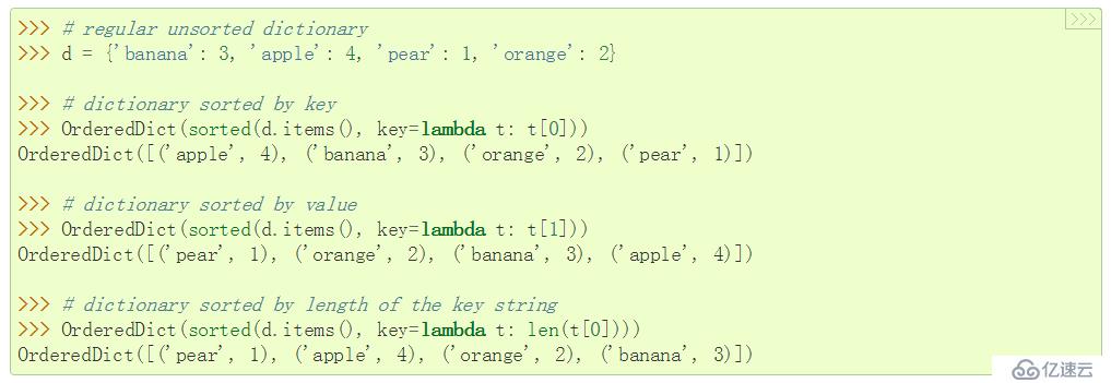 5. python Collections --  OrdereDict