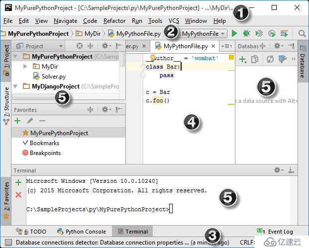 PyCharm入门教程——用户界面导览