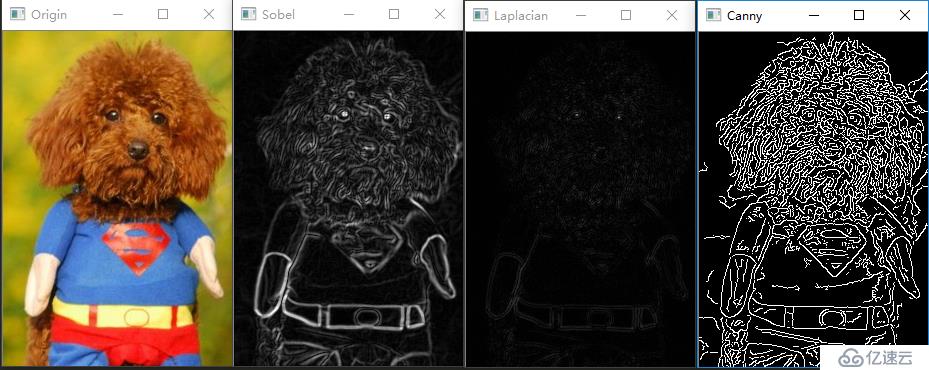 OpenCV中如何使用Sobel、Laplacian、Canny进行边缘检测