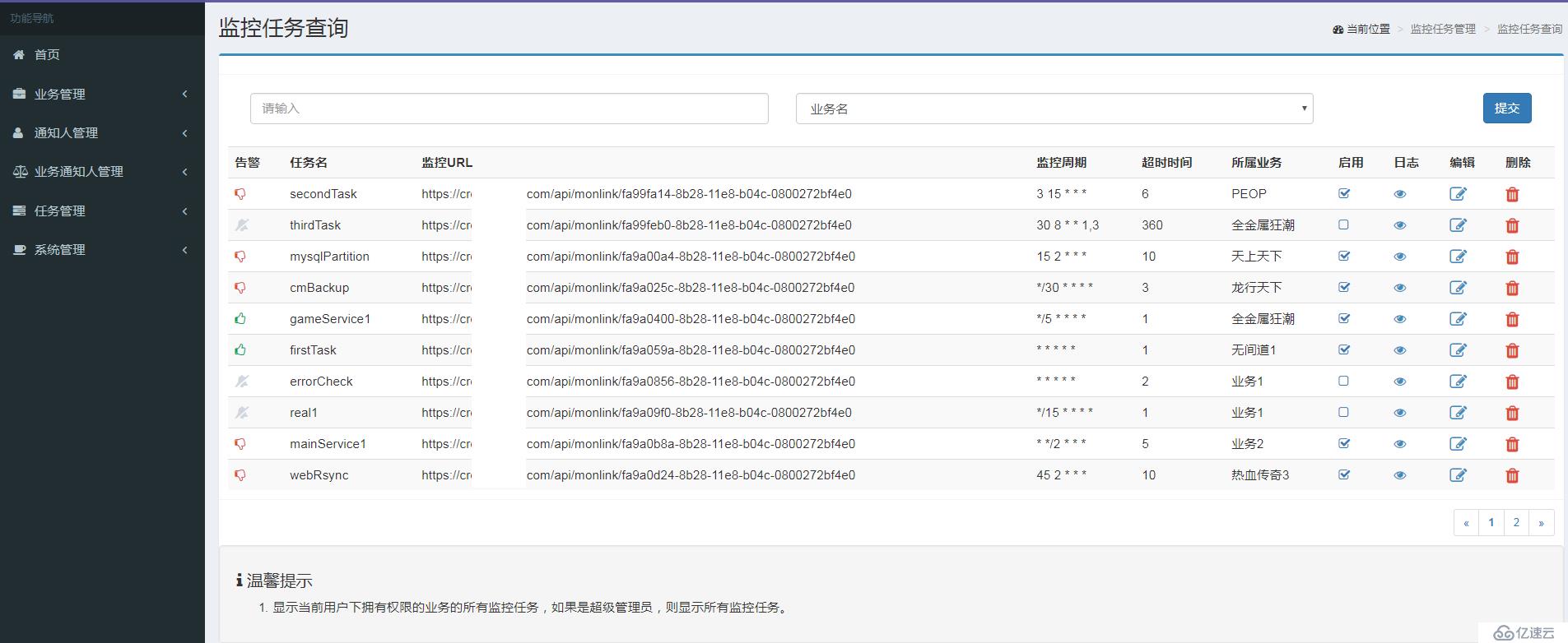 cronmon 定时任务执行状态监控