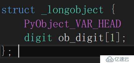 python3 整数类型PyLongObject 和PyObject源码分析