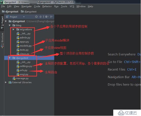 Django2_MVC(MTV)模型、常用简单命令、项目目录文件说明及static静态文件