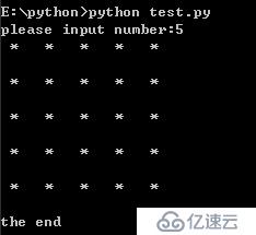 Python打印正方形