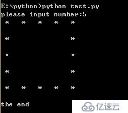 Python打印正方形