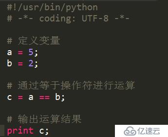 Python比较运算符